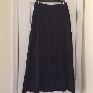 Black maxi skirt